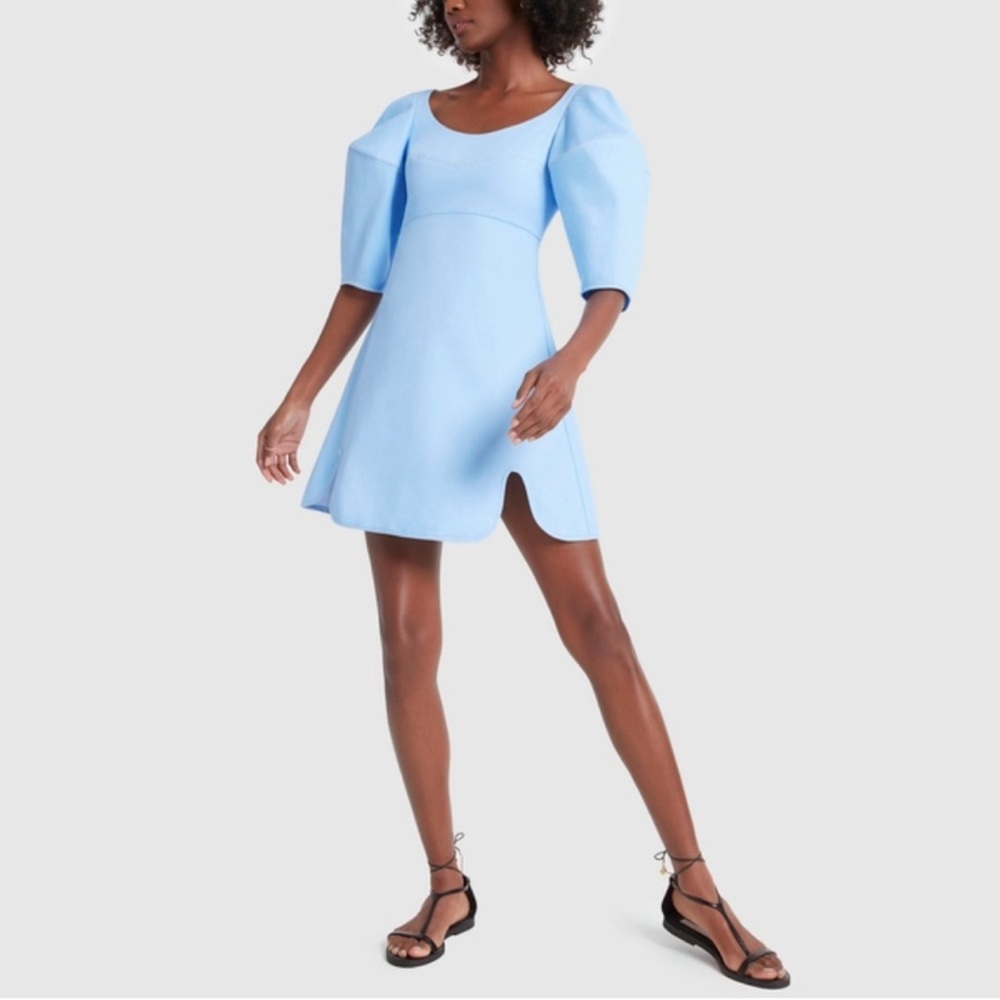 Ellery Deliberate Distance Cone Dress in Light Blue